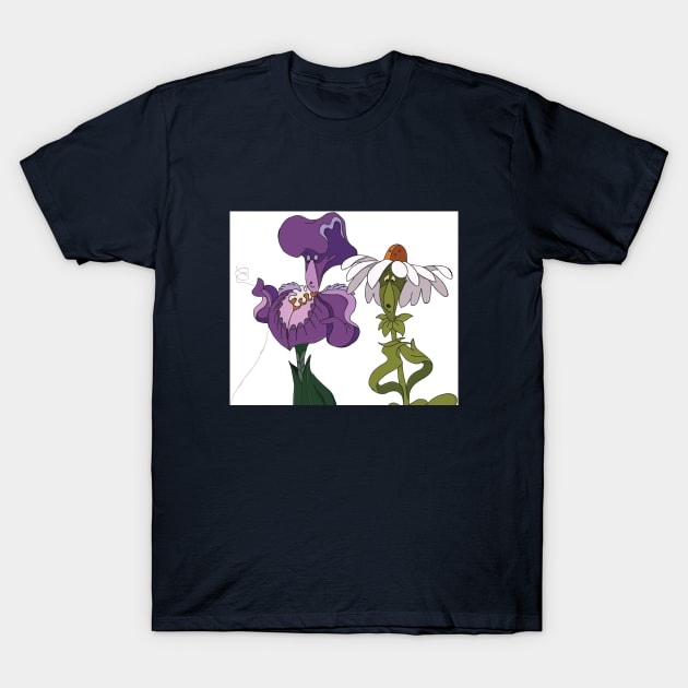 Flowers in Wonderland T-Shirt by Whovian03